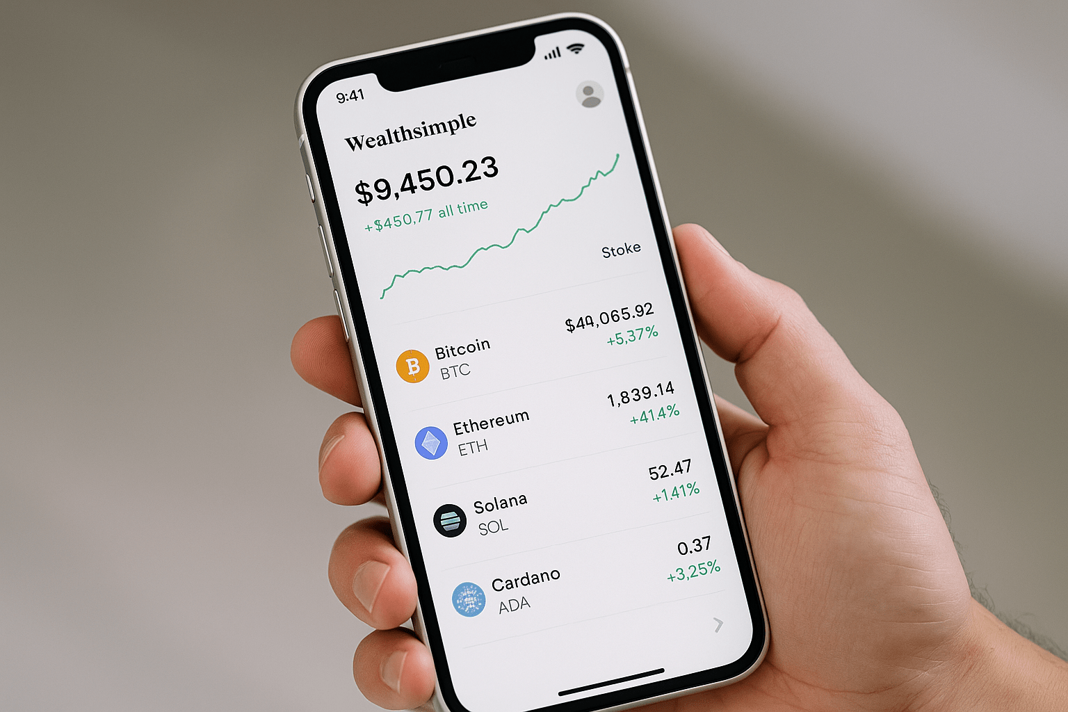 اپلیکیشن Wealthsimple Crypto با پشتیبانی از ۱۰۰+ رمزارز و استیکینگ